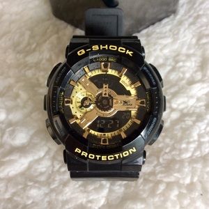 G-shock Black & Gold GA110 watch